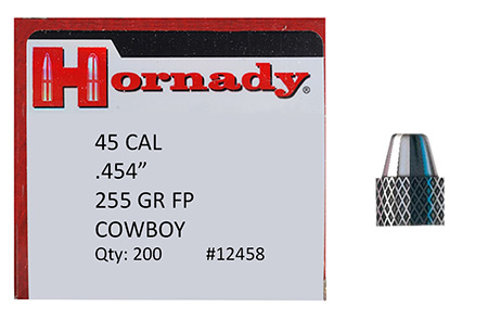 TRADITIONAL SWAGED LEAD 45 CALIBER (.454'') PISTOL BULLETS
