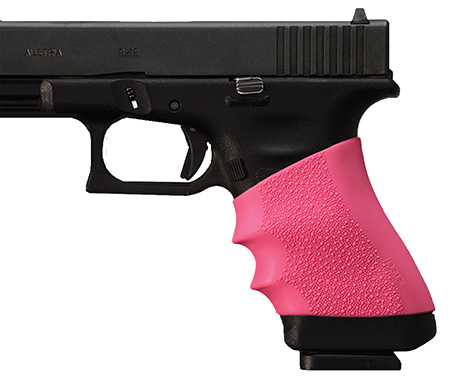 Hogue 17007 HandAll Universal Full Size Grip Sleeve Textured Pink Rubber-img-1