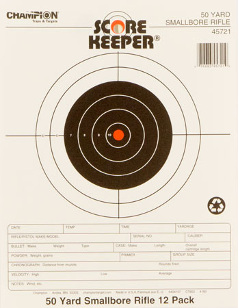 OUTERS TARGET 50YD SMALLBORE NOTEBOOK ORNG