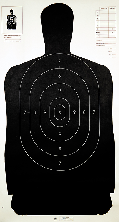CHAMP TARGET B27 POLICE SILHOUETTE 100 PK