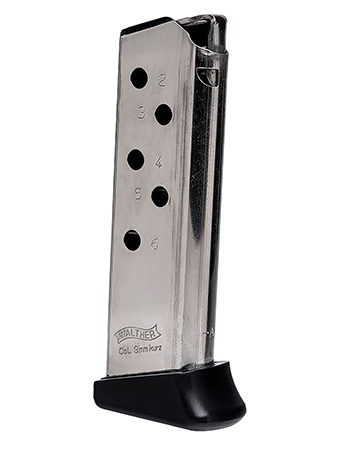 WAI MAG PPK 380 W/FR 6RD NKL