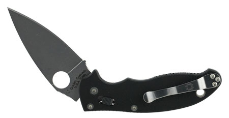 SPYDERCO MANIX 2 BLACK G10 PLAINEDGE