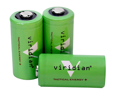 VIRIDIAN CR123A LITH BATTERY 3PK
