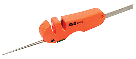 FPI 028C  ACCUSHARP 4N1 KNIFE/TOOL SHARPENER ORG