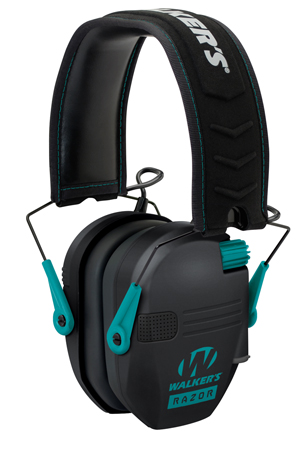 WALKER'S RAZOR SLM ELEC MUFF BLK/TEA