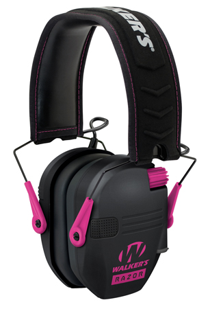 WALKER'S RAZOR SLM ELEC MUFF BLK/PNK