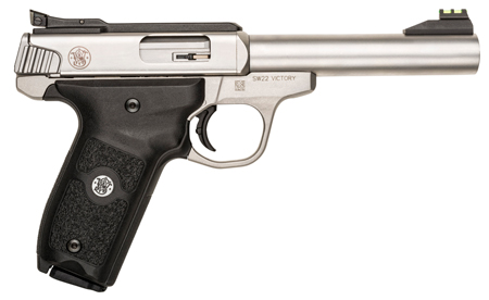 S&W VICTORY 22LR 5.5" 10RD STS AFOS
