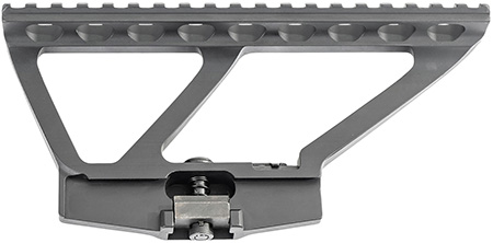 ARSENAL SCOPE MOUNT FOR AK VARIANTS WITH SIDE RAIL BLK 1 PIECE DESIGN 19 SLOT RAIL