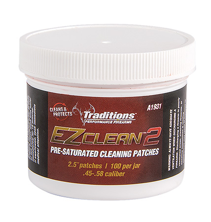 EZ Clean 2 Pre-Saturated Cleaning Patches 100/jar 2.5in dia.