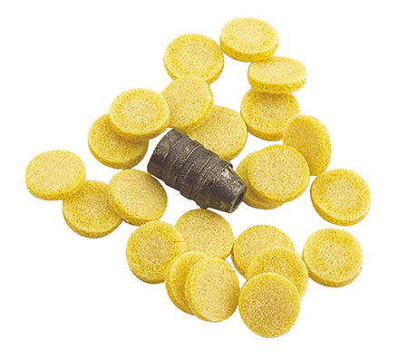 TRADITIONS MUZZLELOADING BLACK POWDER REVOLER WONDER WADS EZ LUBED 44-45 CAL  50/PK ( 6 PER CASE )