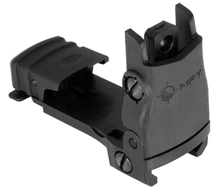 MFT REAR FLIP UP SIGHT BLK