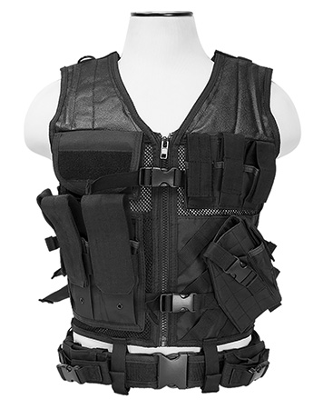 NCSTAR TACTICAL VEST MED-2XL BLK