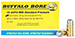 Buffalo Bore Ammunition 31A20 Standard Pressure Strictly Business 45 Auto Rim 255 gr Hard Cast Flat Nose  HCFN  20 Per Box  12 Cs 850 FPS